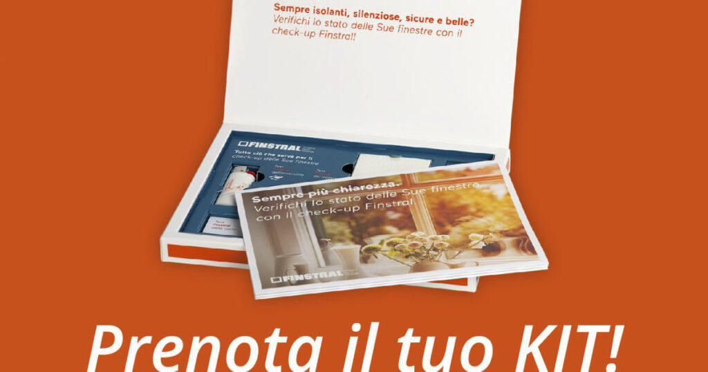 Kit check-up Finstral per finestre: scoprite subito le condizioni delle vostre!